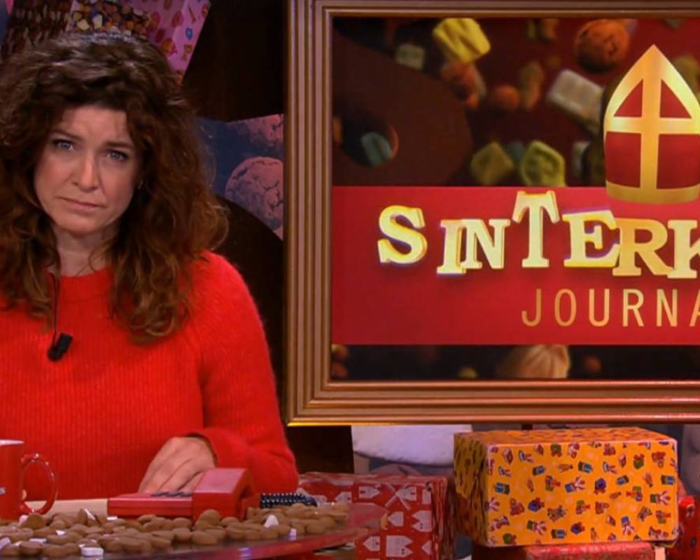 Merel Westrik in Het Sinterklaasjournaal 2024.